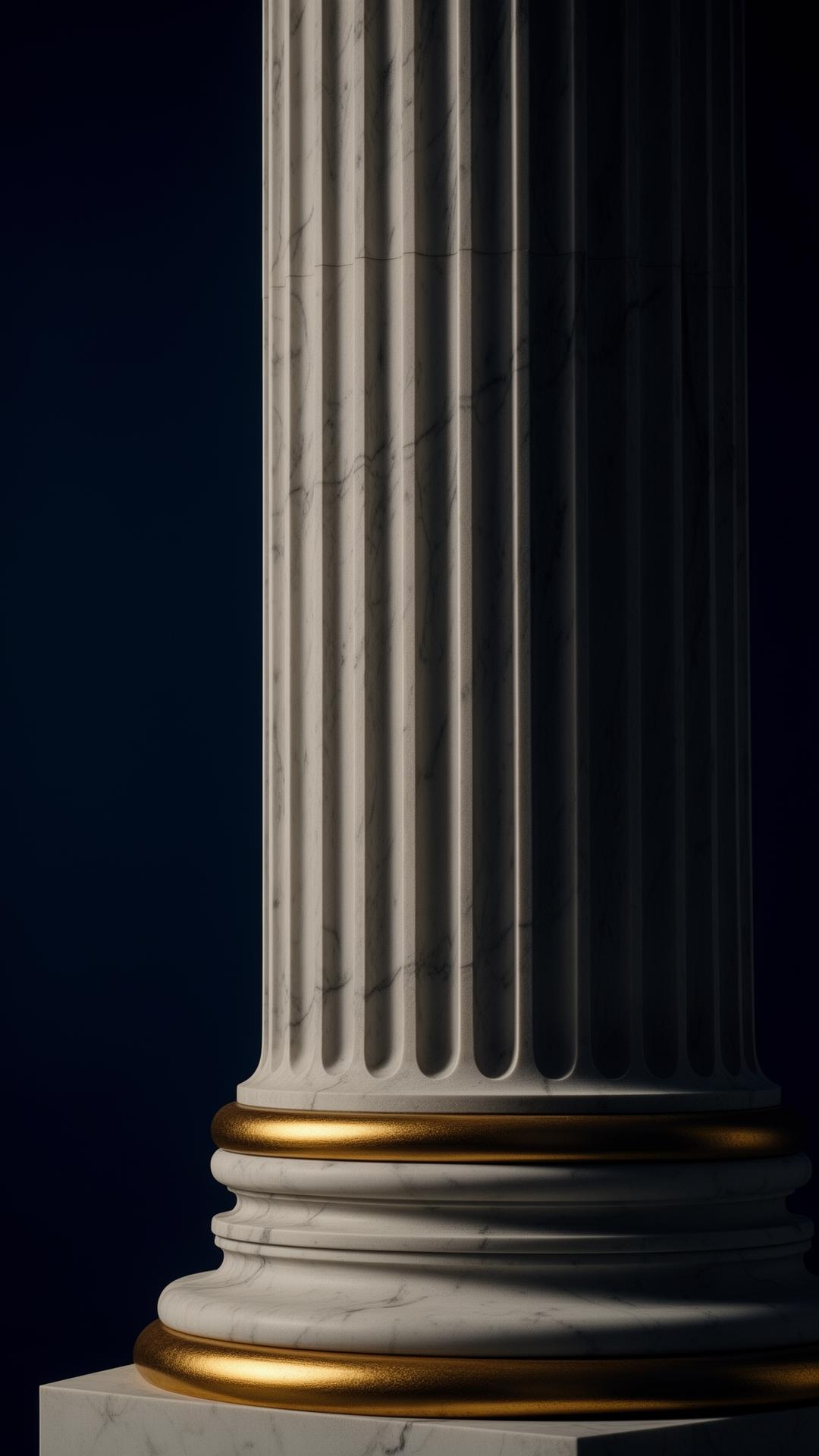 Classical column representing institutional standards